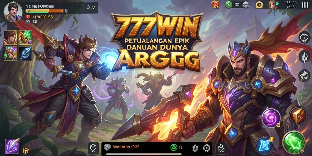 Tangkapan layar gameplay 777WIN yang menampilkan pertarungan ARPG yang seru.