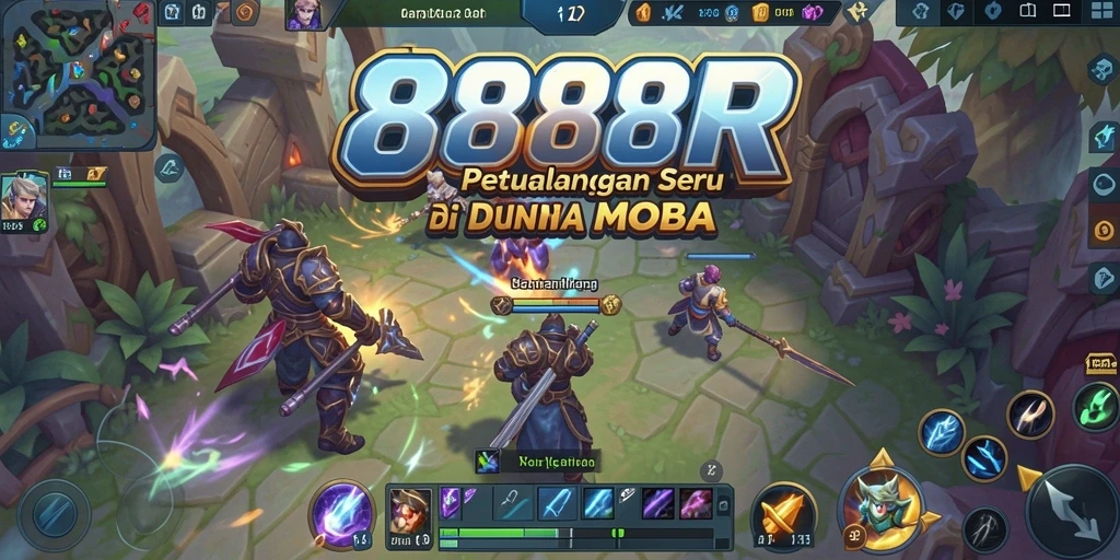 Tampilan gameplay seru dari 888R dengan aksinya yang menegangkan.