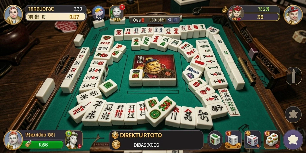 Tampilan menarik dari gameplay Mahjong di DIREKTURTOTO.
