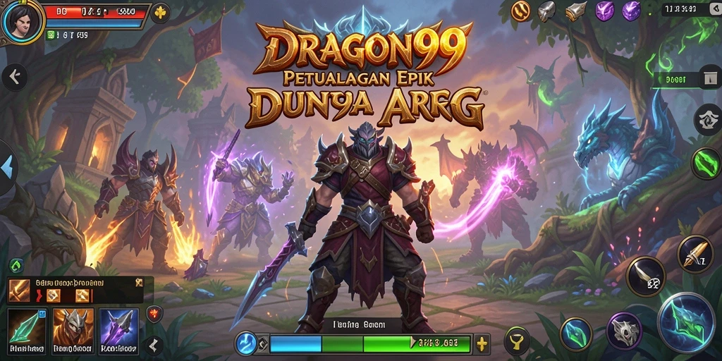 Screenshot utama DRAGON99 menampilkan aksi seru dalam gameplay ARPG.