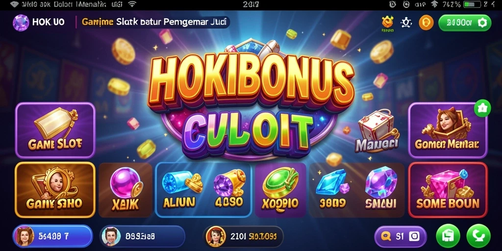 Tampilan gameplay HOKIBONUS yang memukau dan penuh warna.