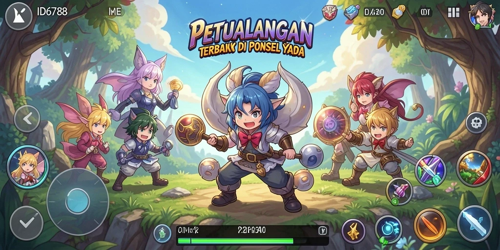 Gameplay menarik dengan karakter Anime penuh warna.