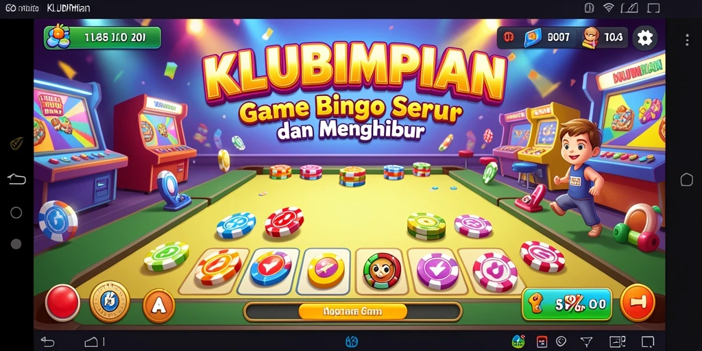 Tampilan gameplay seru di KLUBIMPIAN dengan teman-teman.