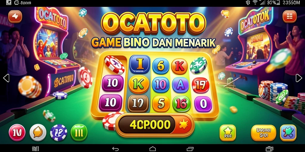 Gameplay OCATOTO dengan suasana Bingo yang seru.