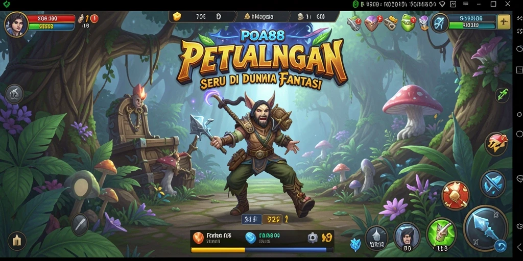 Tampilan gameplay seru di dunia petualangan POA88.