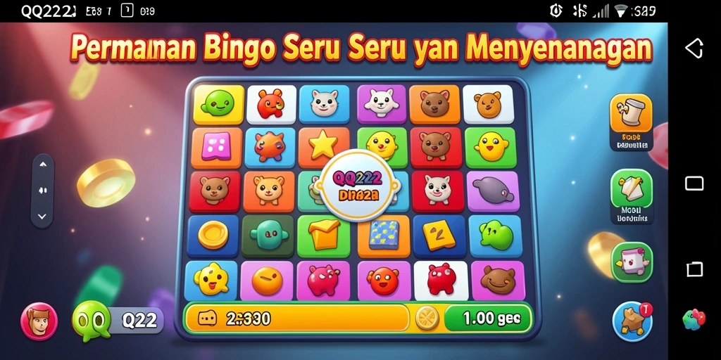 Tampilan gameplay Bingo yang menarik dan mendebarkan di QQ222.