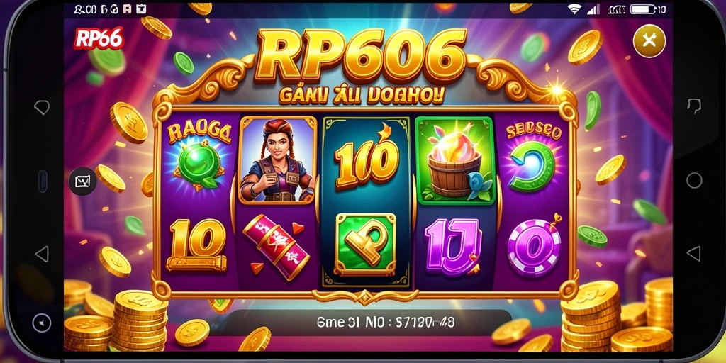 Tampilan gameplay menarik dari RP66 dengan beragam mesin slot.
