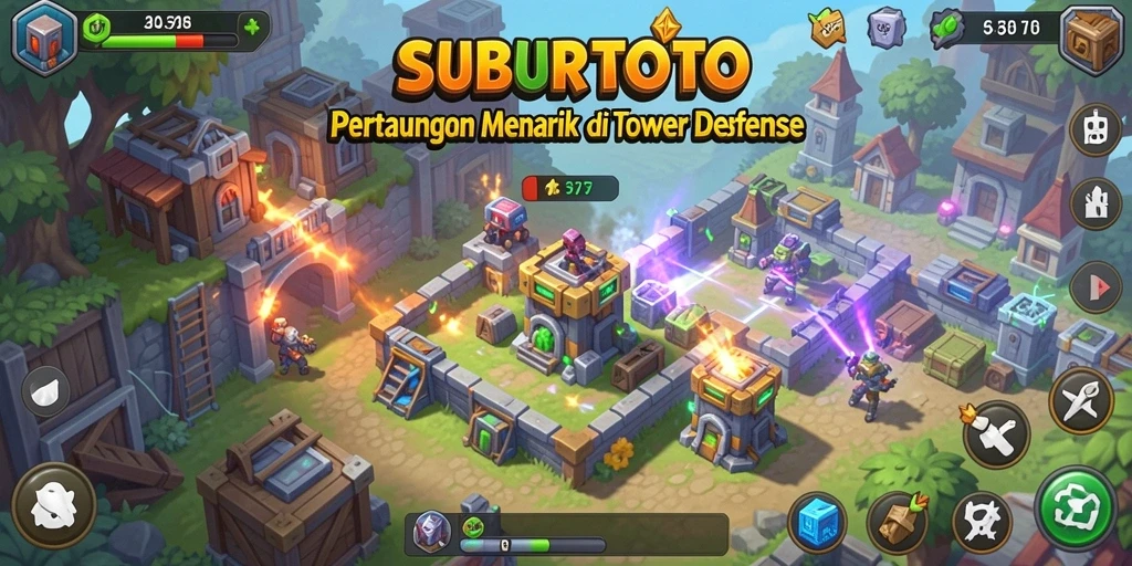 Gameplay seru SUBURTOTO dalam aksi Tower Defense.