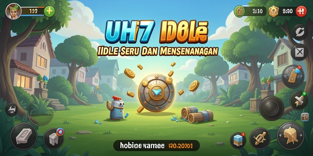 Tampilan gameplay UH77 yang menarik dan penuh warna.